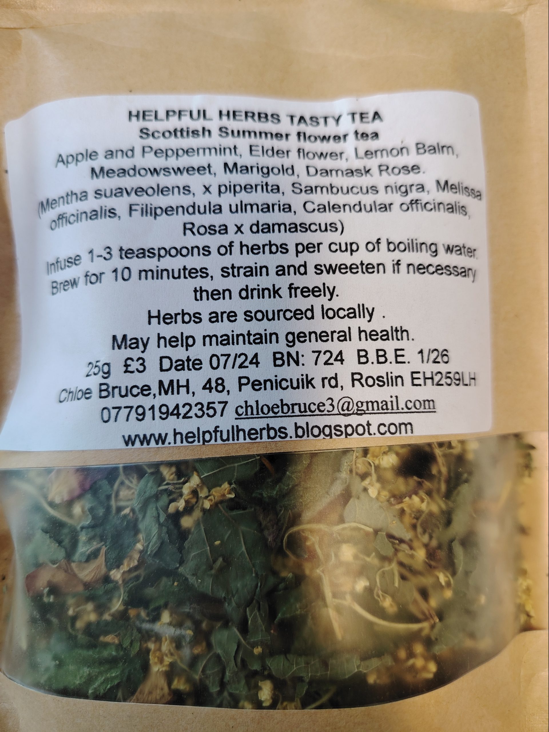 Scottish Summer Flower Tea